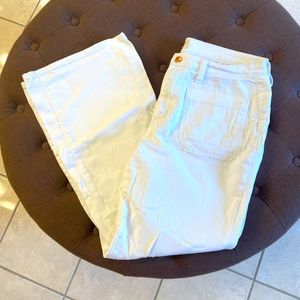 Universal Thread Flared Leg White Jeans